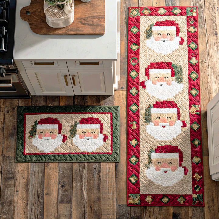 Tapis de cuisine antidérapant – Lumière chaleureuse de Noël