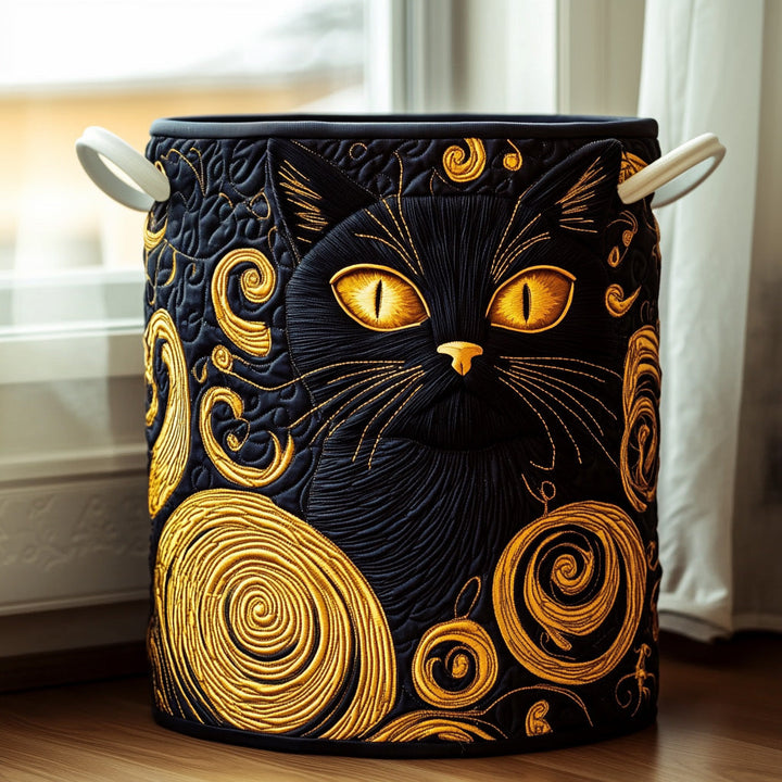 Panier à linge matelassé – Forme de chat