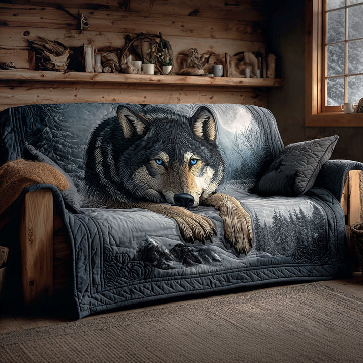 Housse de canapé matelassée – Loup