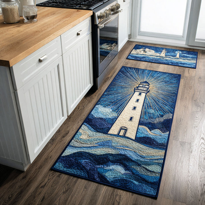 Tapis de cuisine antidérapant – Phare au petit matin