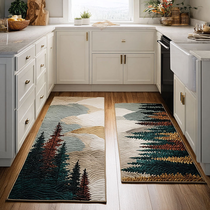 Tapis de cuisine antidérapant – Vue sur la montagne