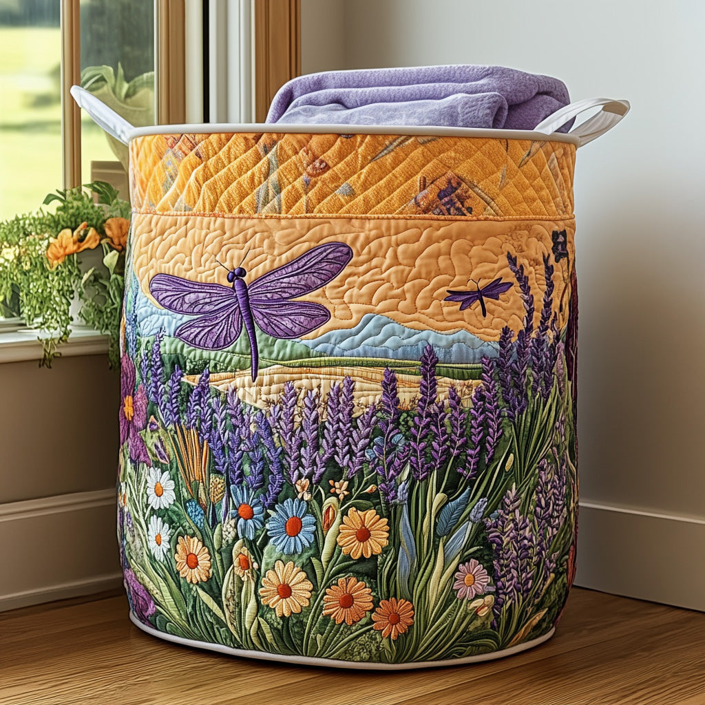Panier à linge matelassé – Libellule – vue 4