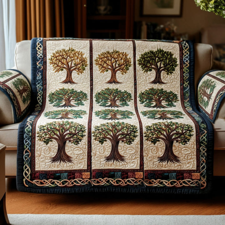 Housse de canapé matelassée – Arbre de vie