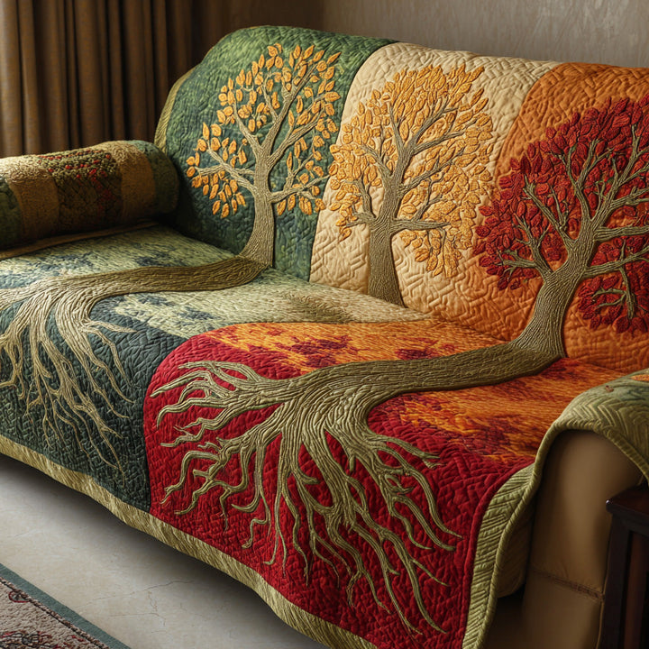 Housse de canapé matelassée – Arbre de vie
