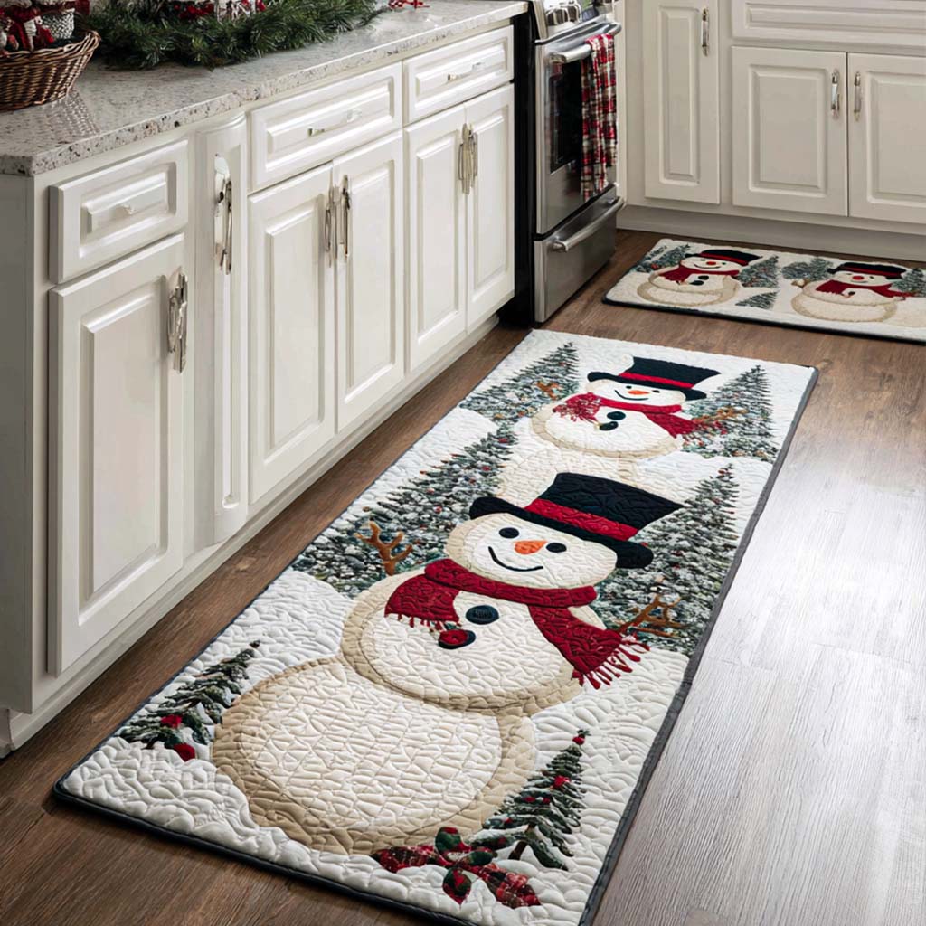Tapis de cuisine antidérapant – Noël classique