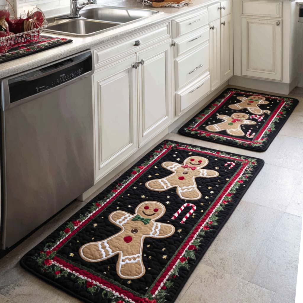 Tapis de cuisine antidérapant – Hiver classique