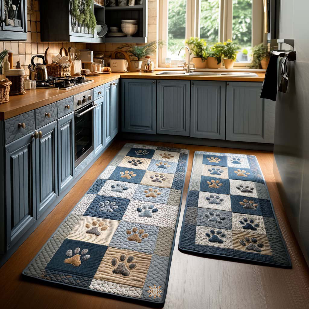 Tapis de cuisine antidérapant – Coin amour et pattes