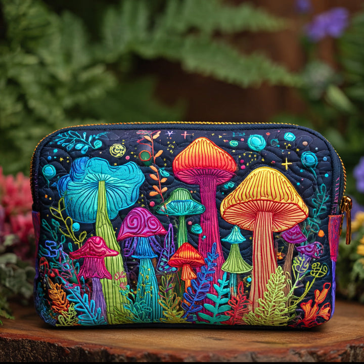 Trousse de maquillage matelassée champignon de la paix – vue 1 – Maria Milano