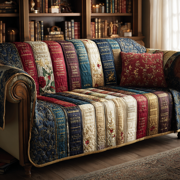 Housse de canapé matelassée – Motif décoratif – image 1
