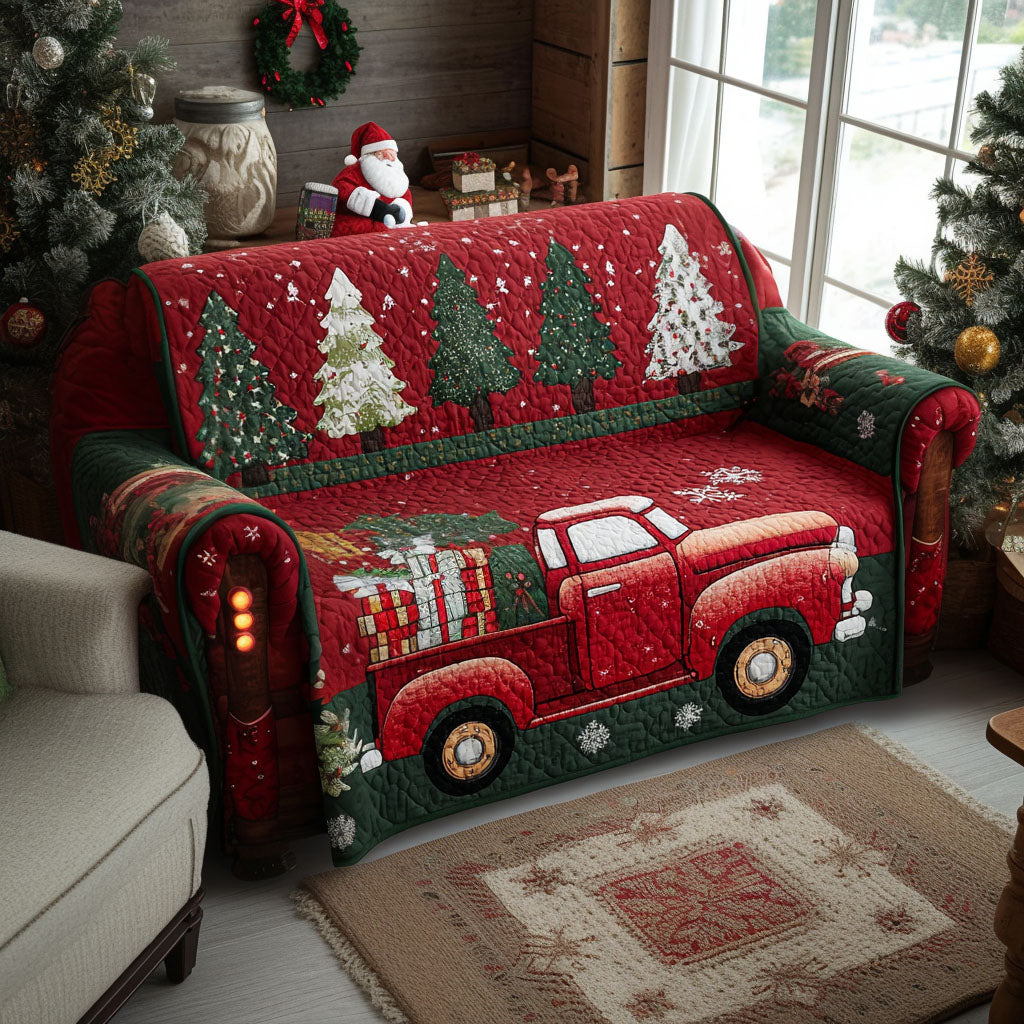 Housse de canapé matelassée – Motif de Noël