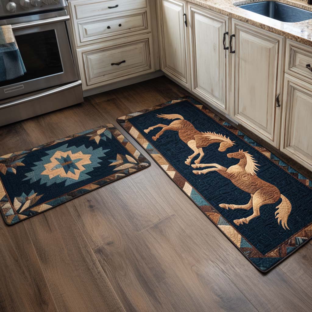 Tapis de cuisine antidérapant – Inspiration amérindienne