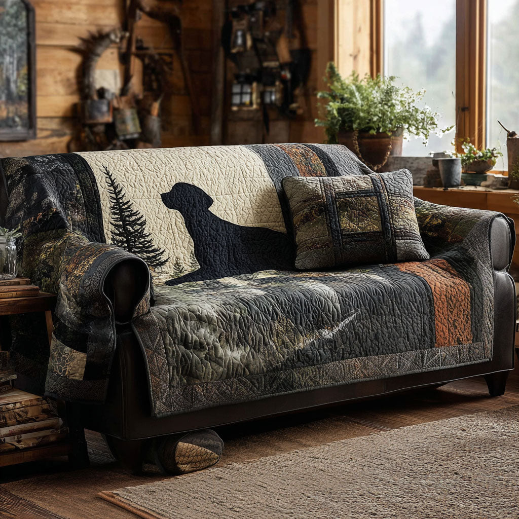 Housse de canapé matelassée – Labrador Retriever