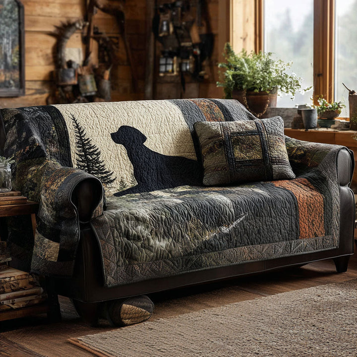 Housse de canapé matelassée – Labrador Retriever