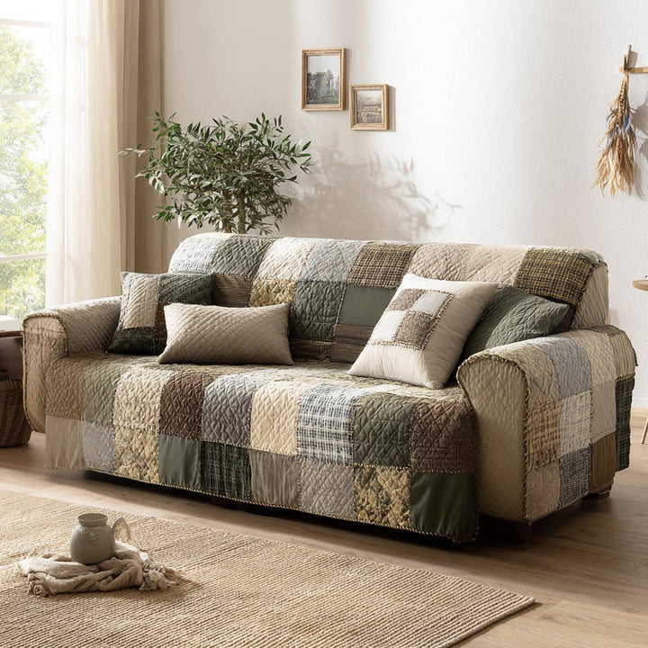 Housse de canapé matelassée – Style rustique – image 1