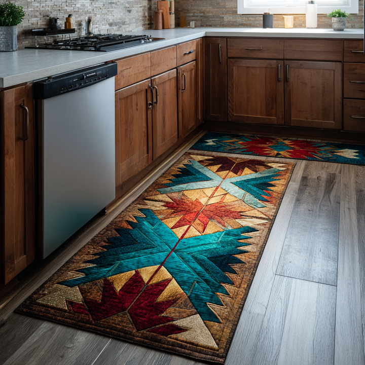 Tapis de cuisine antidérapant – Style rustique