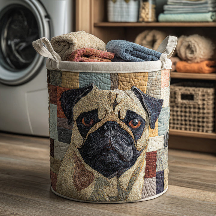 Panier à linge matelassé – Carlin au style rustique – vue 1