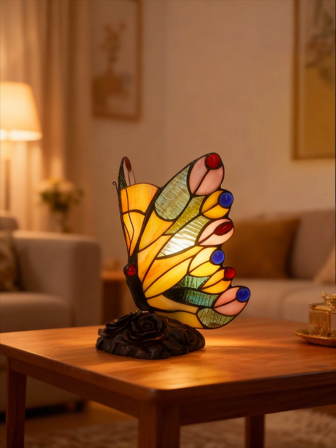 Lampe Ailles Mosaïque Jaune