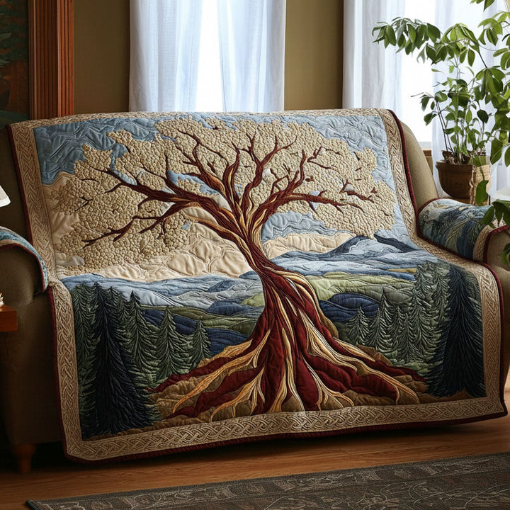 Housse de canapé matelassée – Arbre de vie