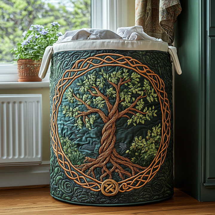 Panier à linge matelassé – Paysage naturel – vue 6