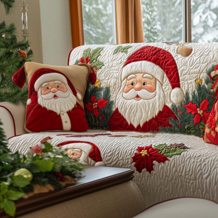 Housse de canapé matelassée – Motif de Noël