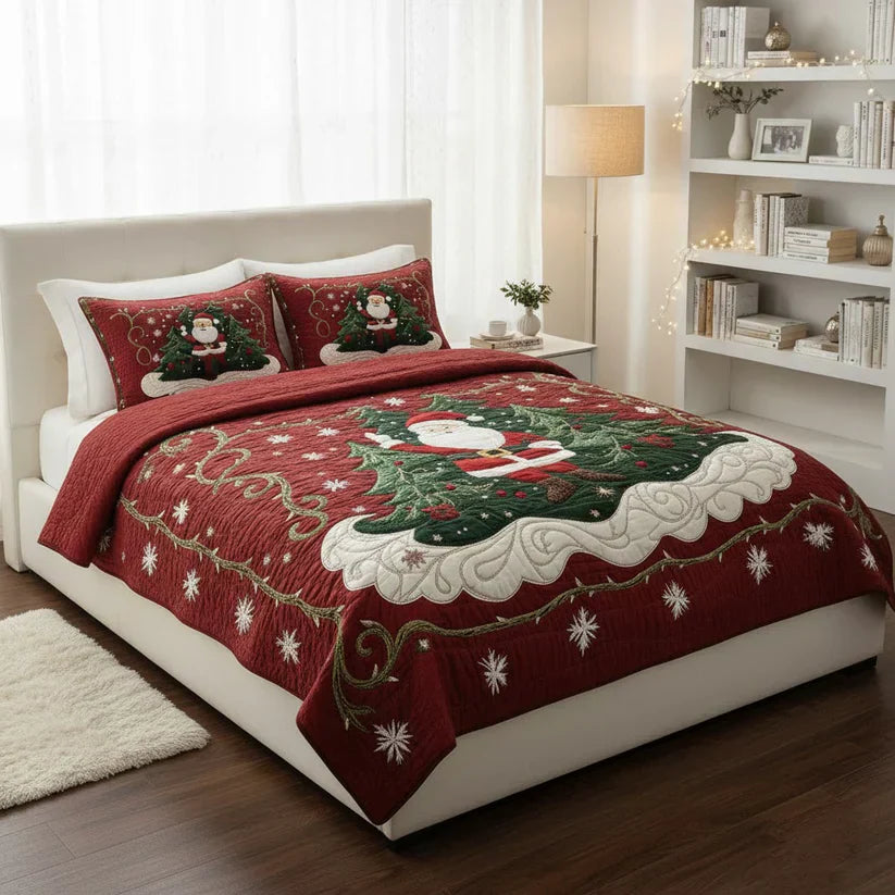 Parure de lit matelassée 3 pièces - Atelier du Père Noël