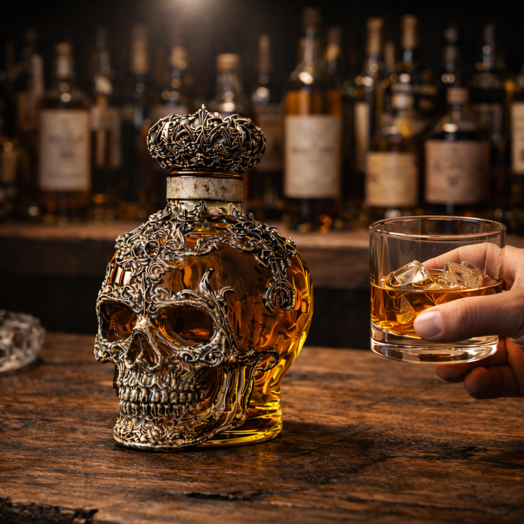 Bouteille de Whisky - Édition Crâne Royal