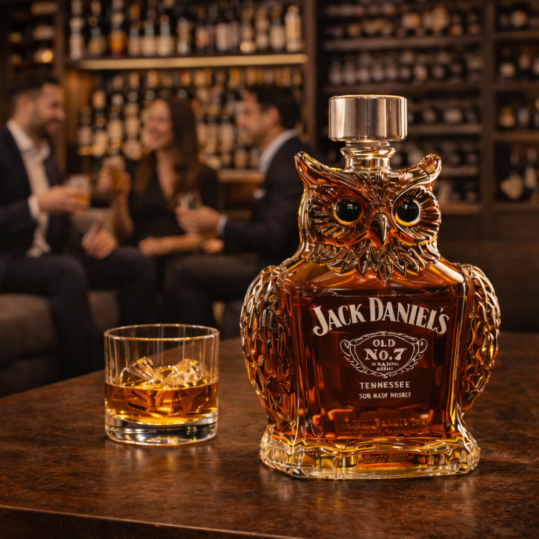 Bouteille de whisky - Édition Chouette