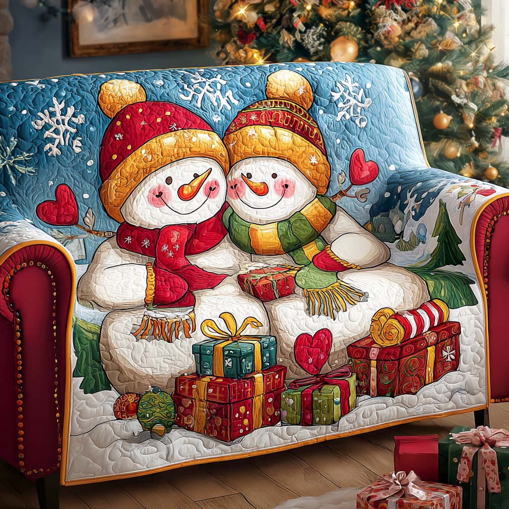 Housse de canapé matelassée – Motif de Noël