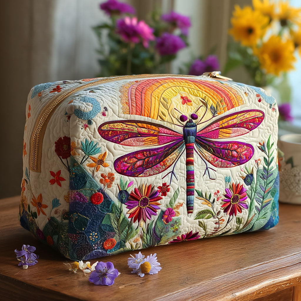 Trousse de maquillage matelassée envol délicat – vue 1 – Maria Milano