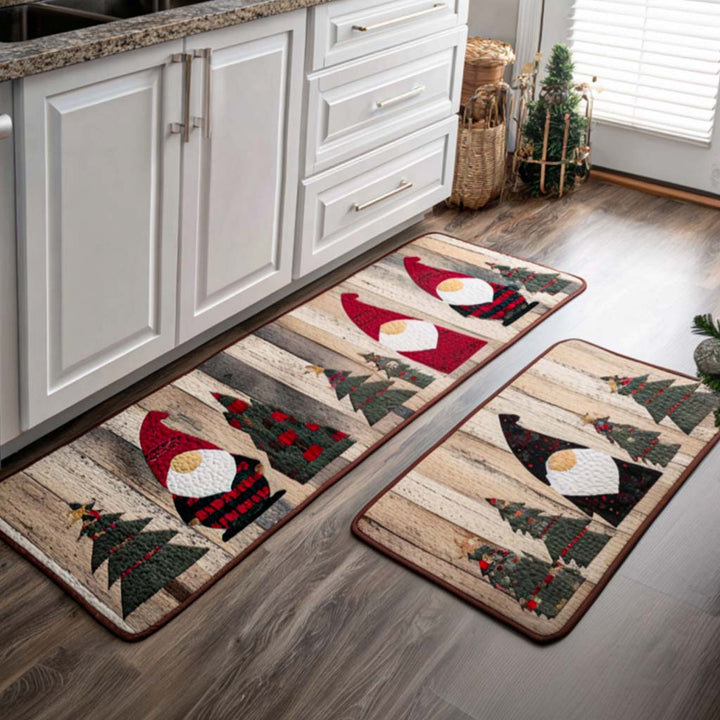 Tapis de cuisine antidérapant – Noël classique