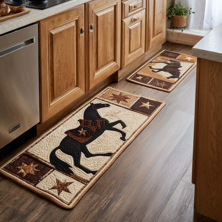Tapis de cuisine antidérapant – Cheval et étoile