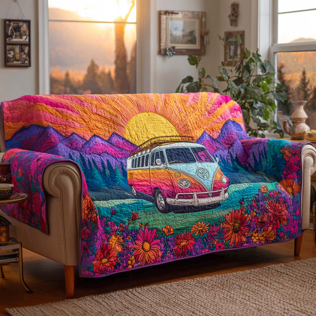 Housse de canapé matelassée – Style hippie
