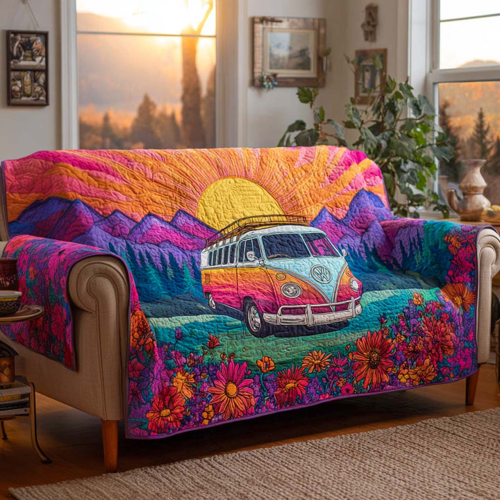 Housse de canapé matelassée – Style hippie