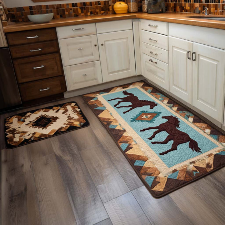 Tapis de cuisine antidérapant – Inspiration amérindienne