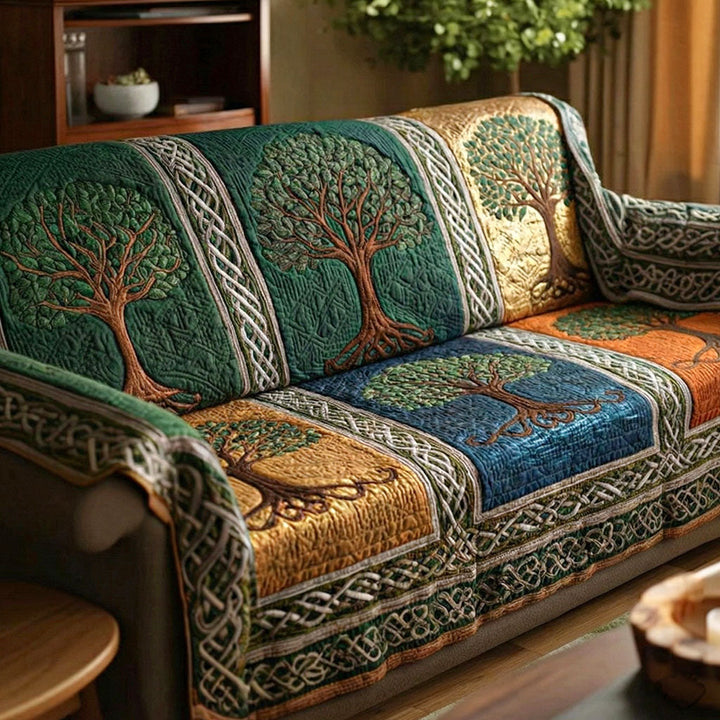 Housse de canapé matelassée – Arbre de vie
