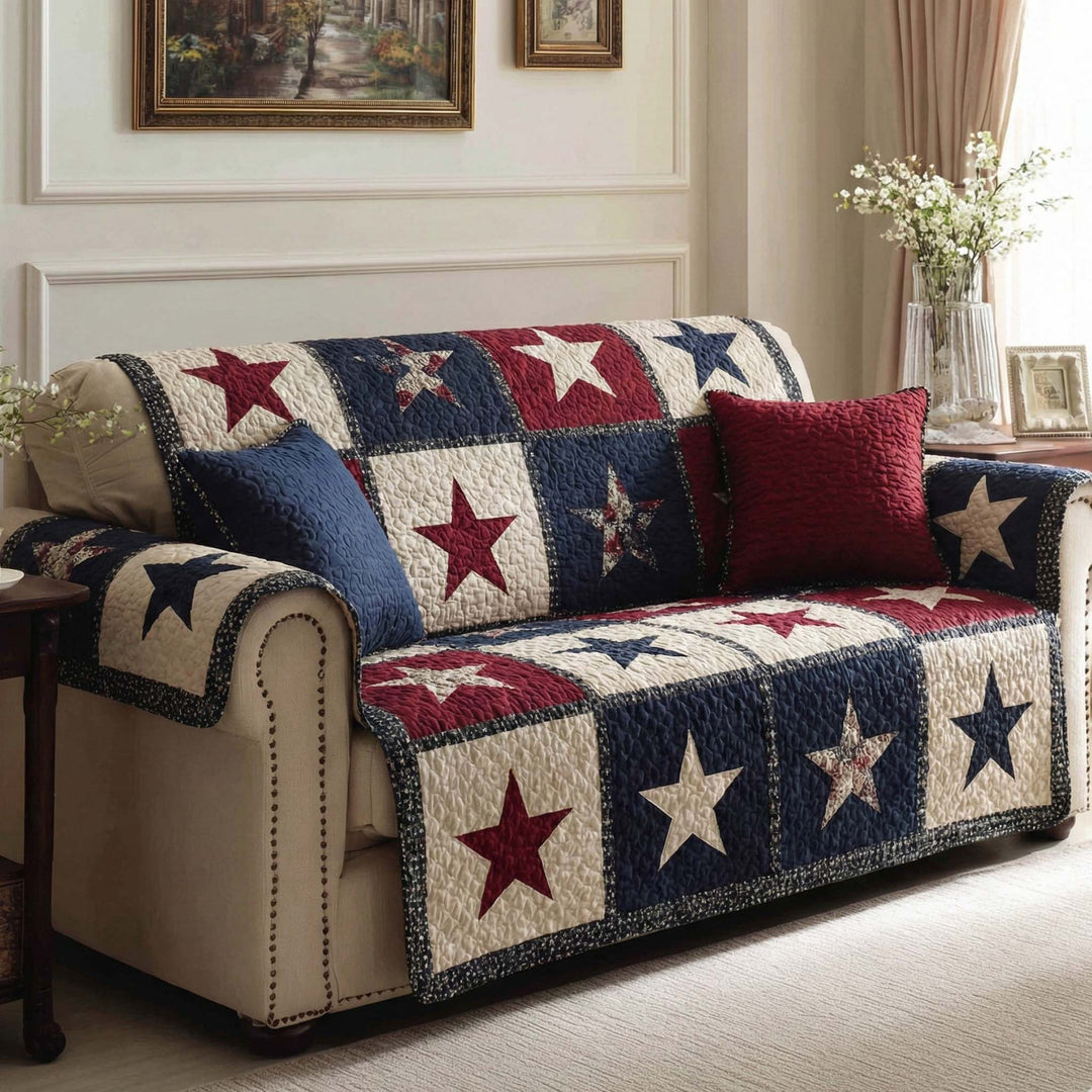 Housse de canapé matelassée – Style américain