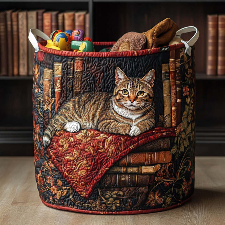 Panier à linge matelassé – Chats – vue 1