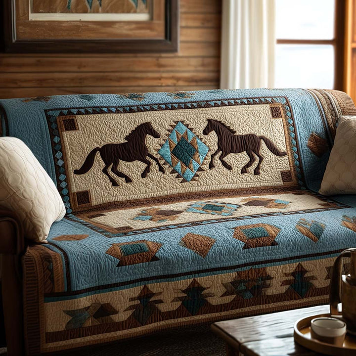 Housse de canapé matelassée – Motif décoratif – image 1