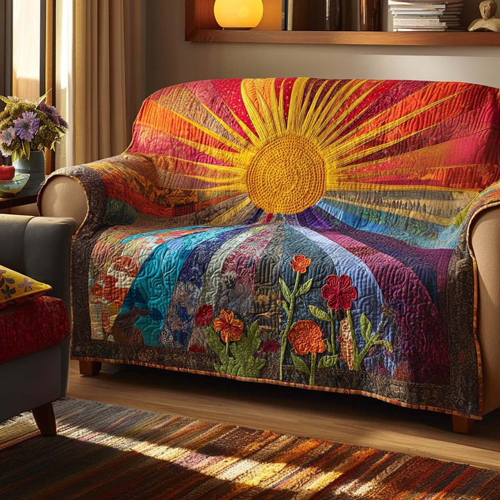 Housse de canapé matelassée – Prairie sauvage – image 1