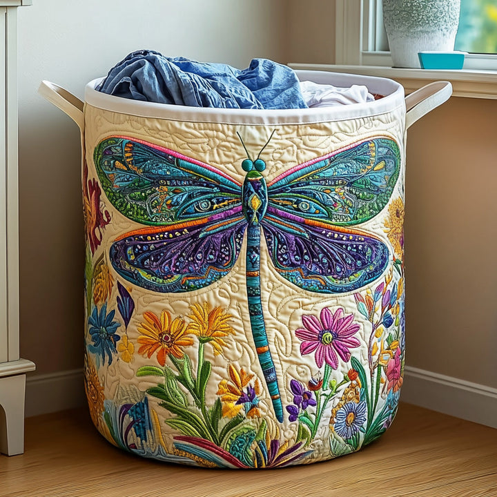 Panier à linge matelassé – Libellule