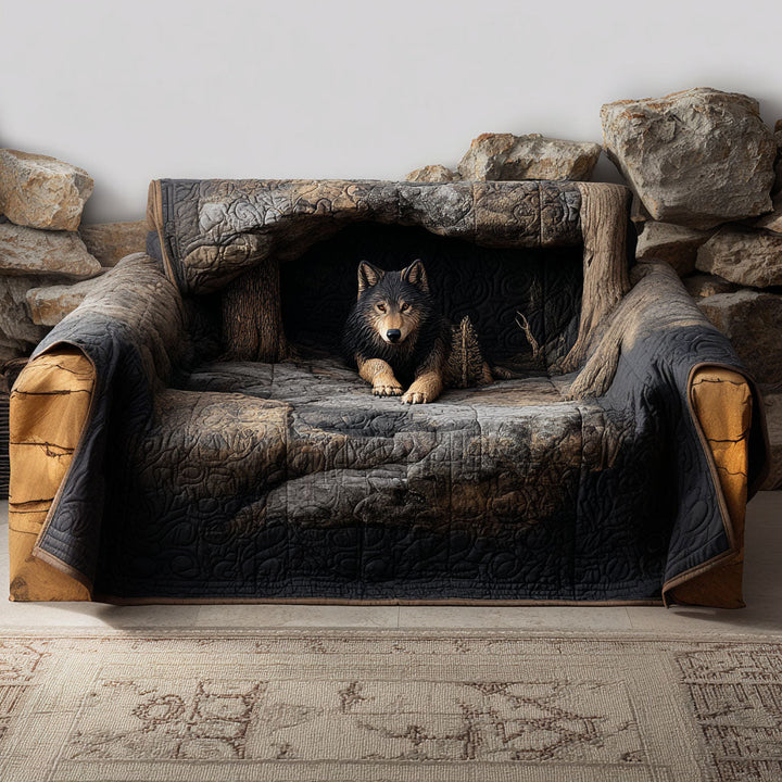 Housse de canapé matelassée – Loup