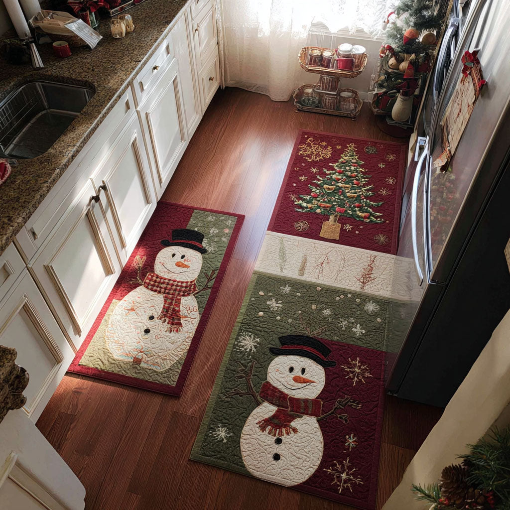 Tapis de cuisine antidérapant – Hiver classique