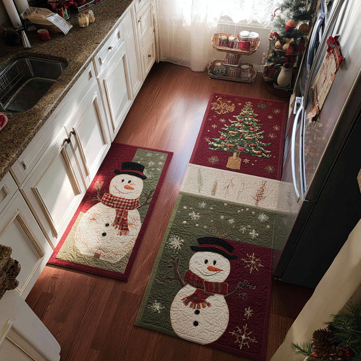Tapis de cuisine antidérapant – Hiver classique