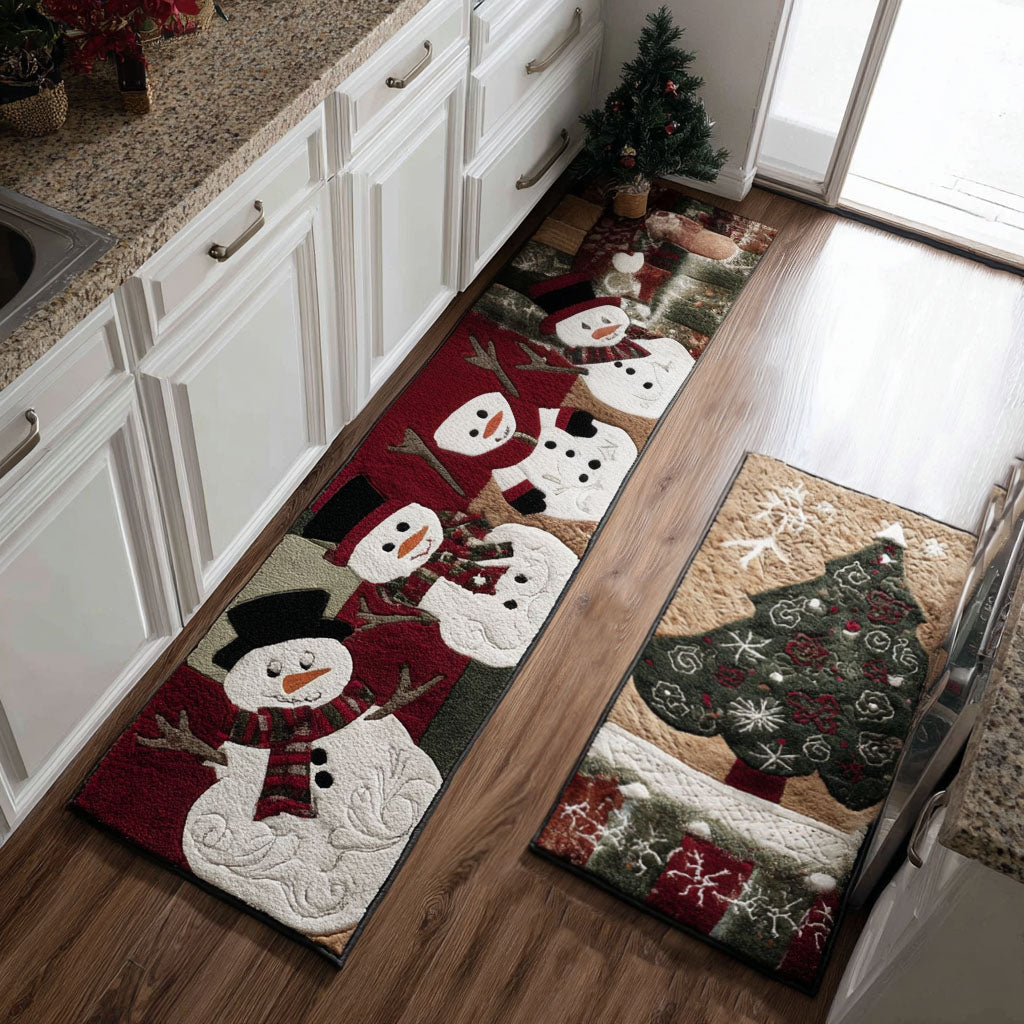 Tapis de cuisine antidérapant – Hiver classique
