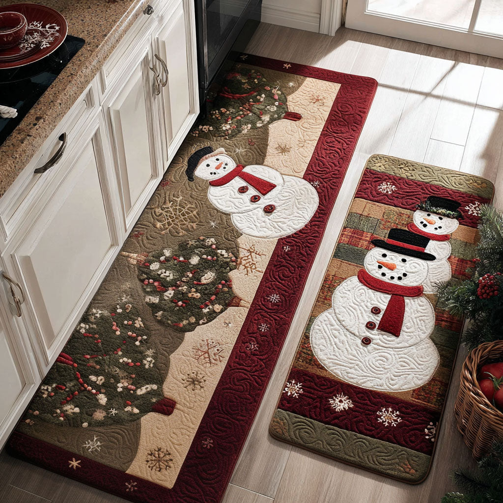 Tapis de cuisine antidérapant – Hiver joyeux