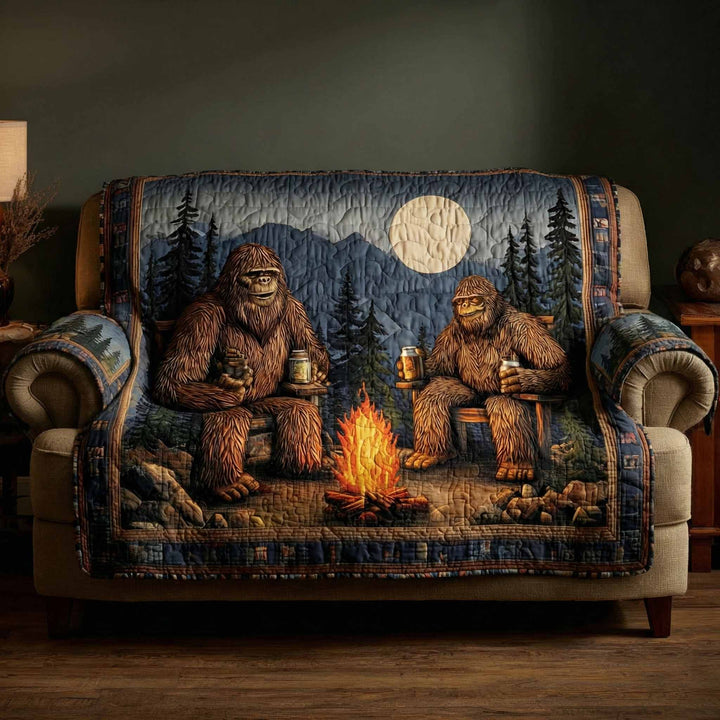 Housse de canapé matelassée – Motif forêt – image 1