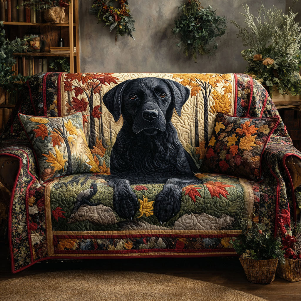 Housse de canapé matelassée – Labrador Retriever – image 1