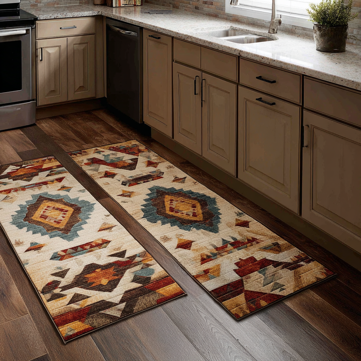 Tapis de cuisine antidérapant – Motif tressé