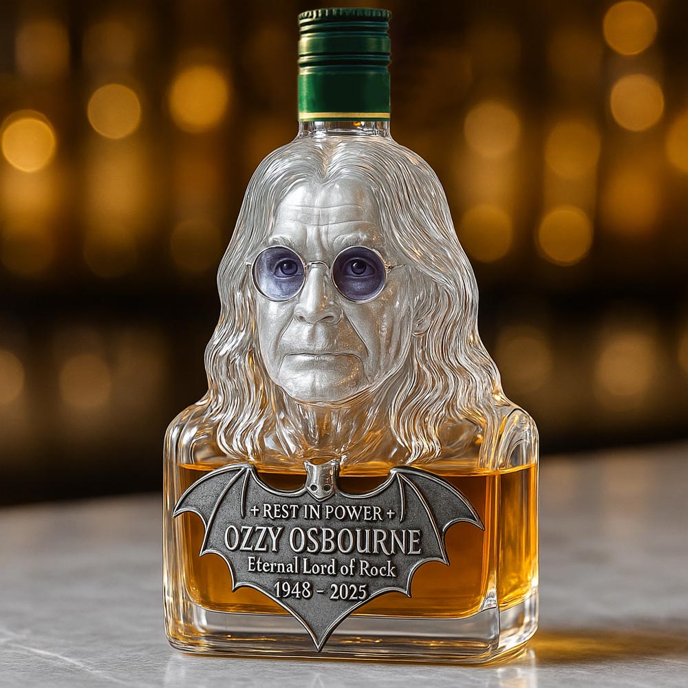 Bouteille de Whisky "Immortalisée dans le Verre"