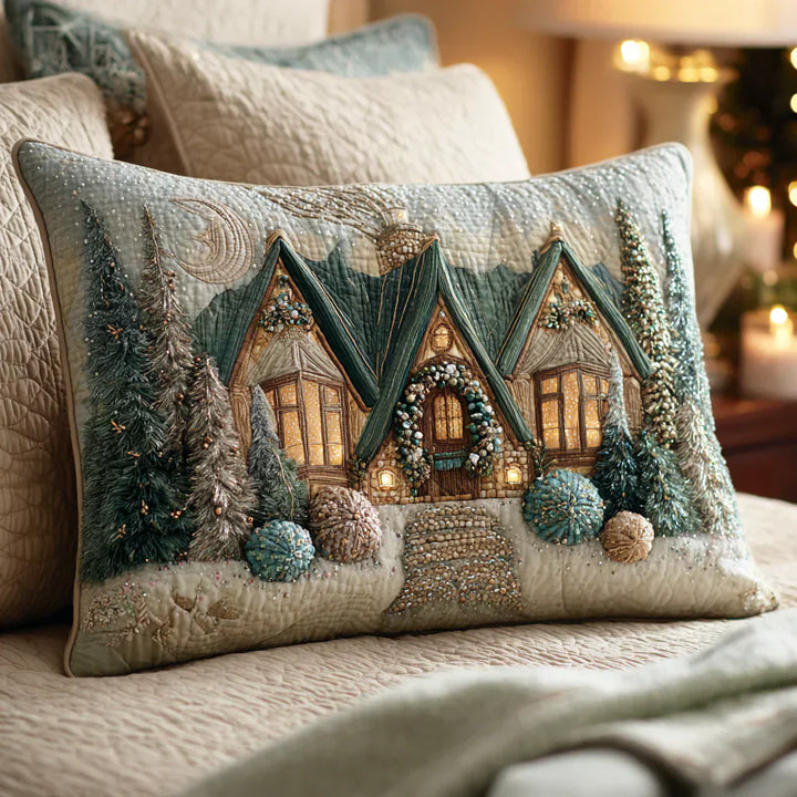 Housse de Coussin Matelassée - Matin de Cristal